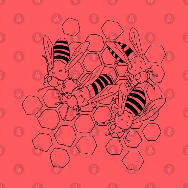 The Busy Bees by aglomeradesign