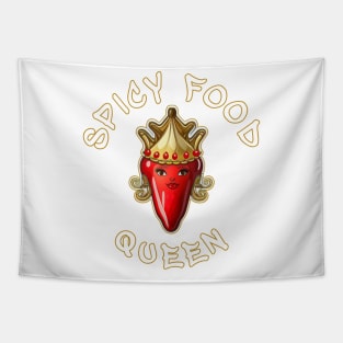 Spicy Food Queen Tapestry