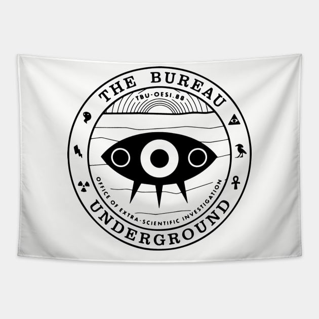 The Bureau Underground Seal Tapestry by JCD666