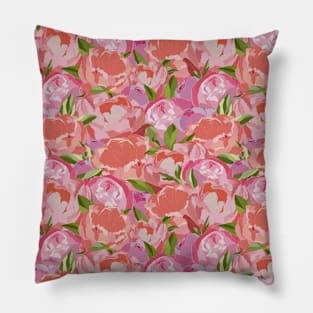 Floral Peony Pattern Pillow