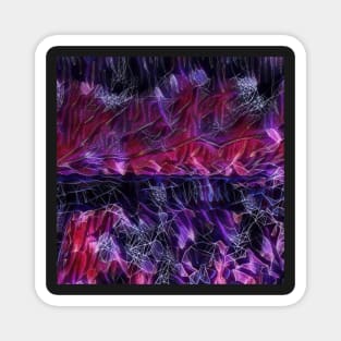 Deep Purple Abstract Design Magnet