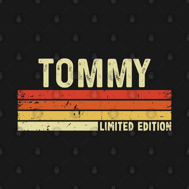 Tommy First Name Vintage Retro Gift For Tommy by CoolDesignsDz