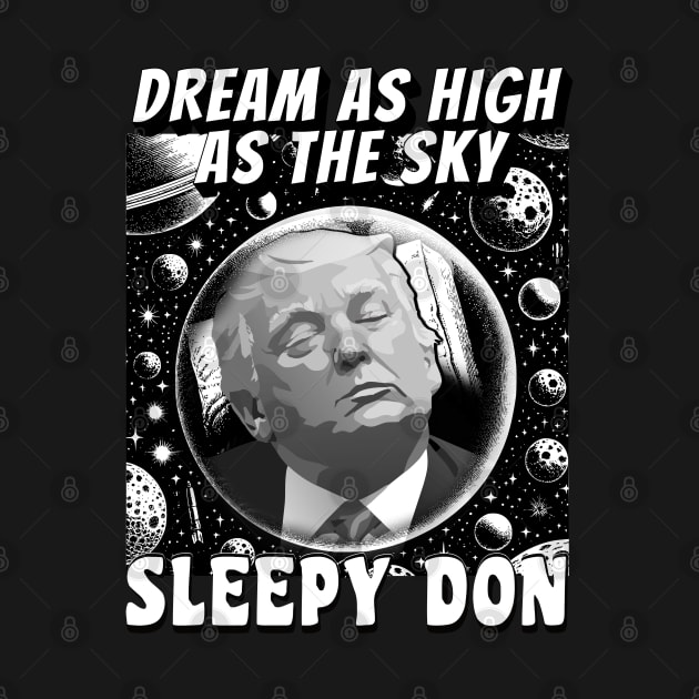 Sleepy Don Funny Former Republican US President Sleeping by JJDezigns