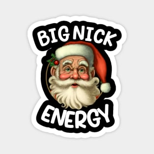 Big Nick Santa Energy Retro Santa Xmas Christmas Magnet