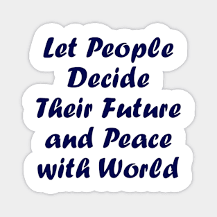 Peace with People Magnet