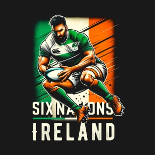 Ireland Six Nations Rugby T-Shirt | Spirit of Six Nations | Rugby T-shirt T-Shirt