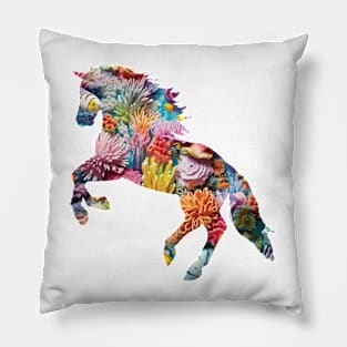 Coral Reef Horse Pillow