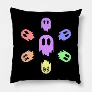 Color Ghosts Pillow