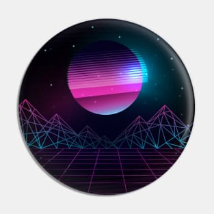 Synthwave 80's Universe Pin