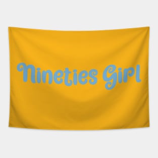 1990s cute pastel blue design for girls Tapestry