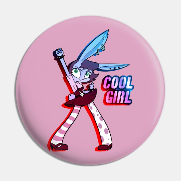Cool Girl Pin by ArtyMarty