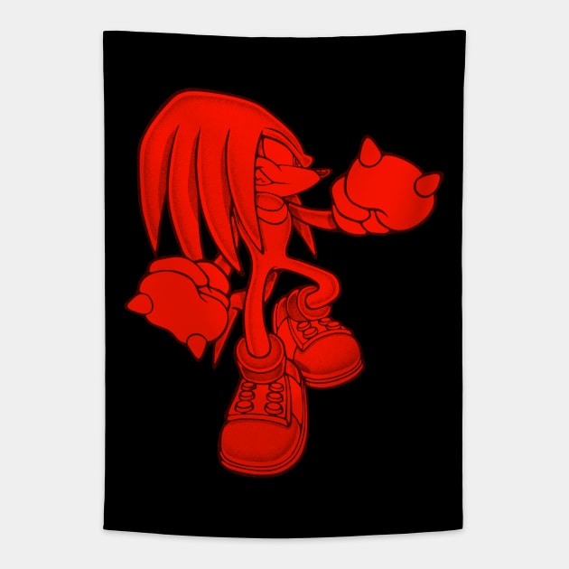 Knuckles - Red and Black Tapestry by A10theHero