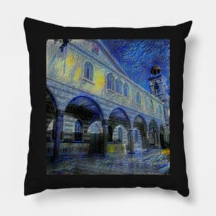 The Mariamite Church of Damascus - Starrynight Pillow