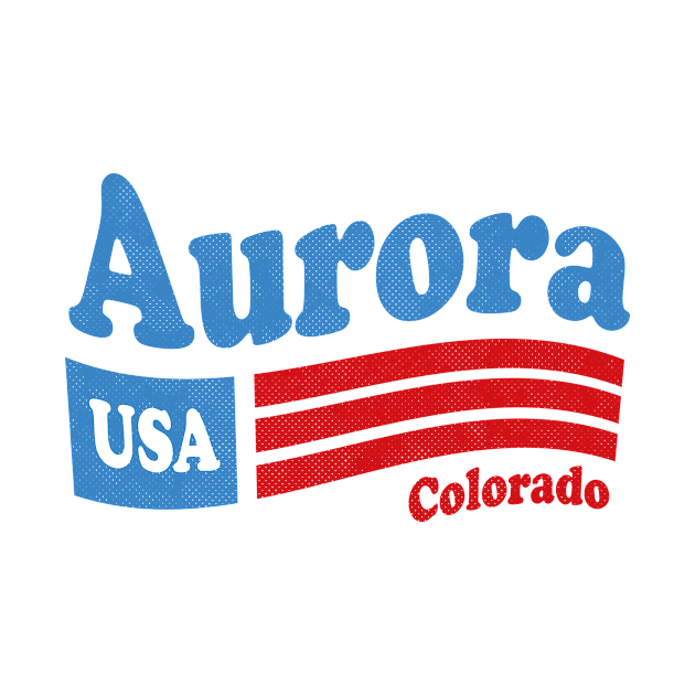 Aurora Colorado - CO, USA - American Flag 4th of July by thepatriotshop