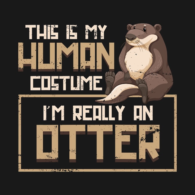 Funny Human Costume Otter by shirtsyoulike