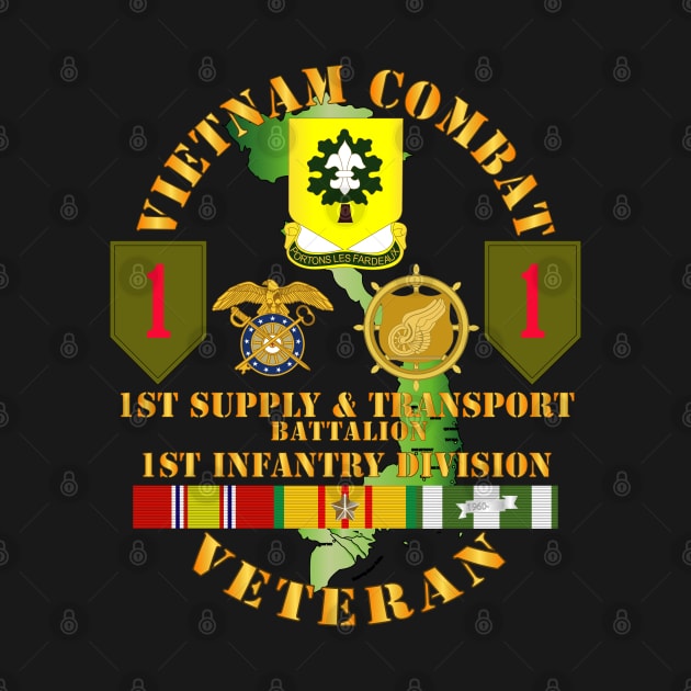 Vietnam Combat Vet - 1st Supply & Transport Bn - 1st Inf Div SSI by twix123844