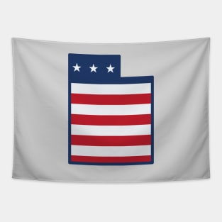 Stars and Stripes Utah Tapestry