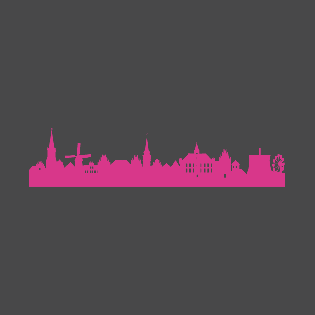 Kalkar skyline pink by 44spaces