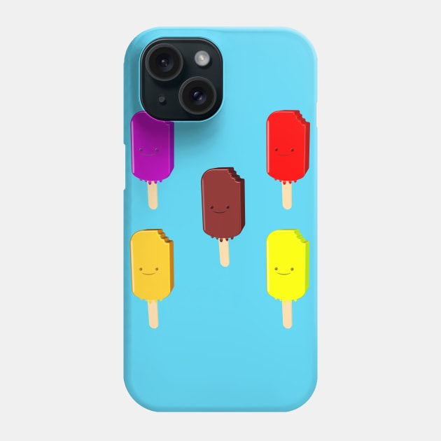 Fruit Ice Pops And Chocolate Ice Cream Bar Phone Case by Braznyc