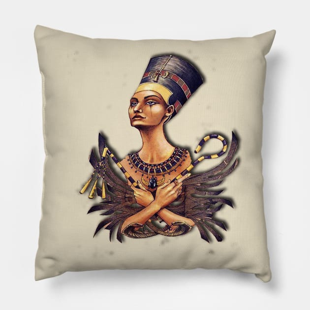 Egyptian queen Pillow by momo1978