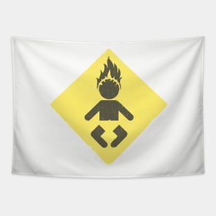 burning baby Tapestry