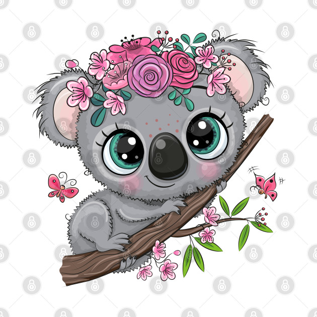 Cute Koala bear on a branch by Reginast777