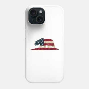 American Flag Bear Phone Case