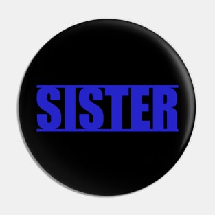 Thin Blue Line Sister Pin