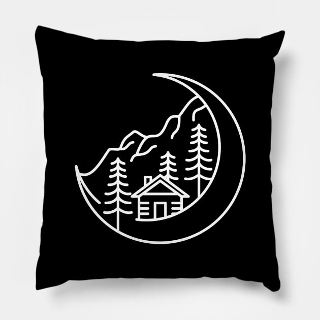 Moon Life Pillow by VEKTORKITA