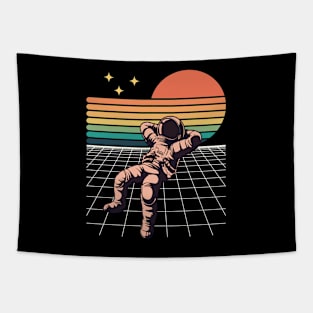 Retro Astronaut Tapestry