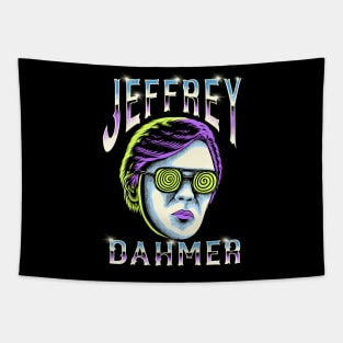 Jeffrey Dahmer - 90s Styled Retro Graphic Design Tapestry