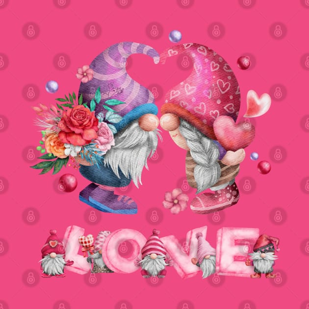 FAIRY GNOMES IN LOVE by KutieKoot T's