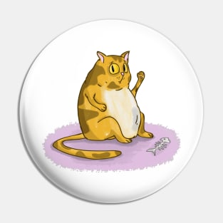 Cute fat cat Pin