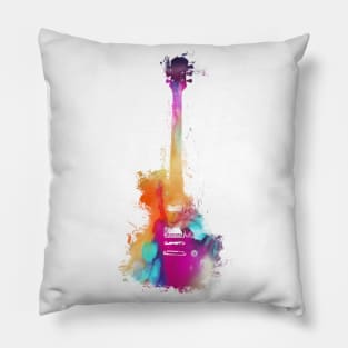 Funky guitar #guitar #music art Pillow