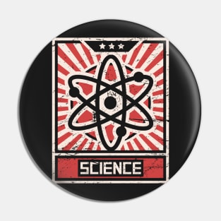 SCIENCE | Vintage Atom Propaganda Pin