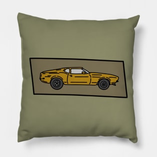 classic muscle car Pillow