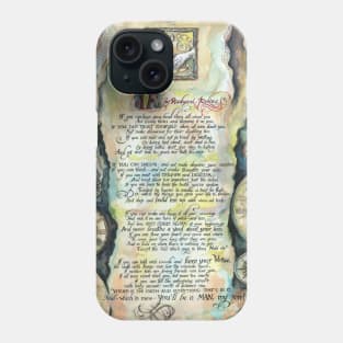 If by Rudyard Kipling_calligraphy_illustration Phone Case