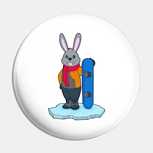 Rabbit Snowboard Winter sports Pin