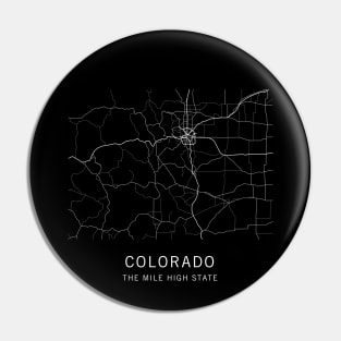 Colorado State Road Map Pin