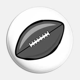 American Football Ball Illustration Pin