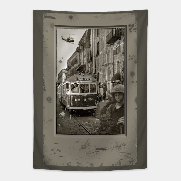 Vietnam haunts us Tapestry by pvjaffe