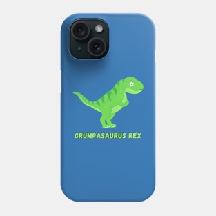 green gouache grumpasaurus rex tyrannosaurus rex Phone Case