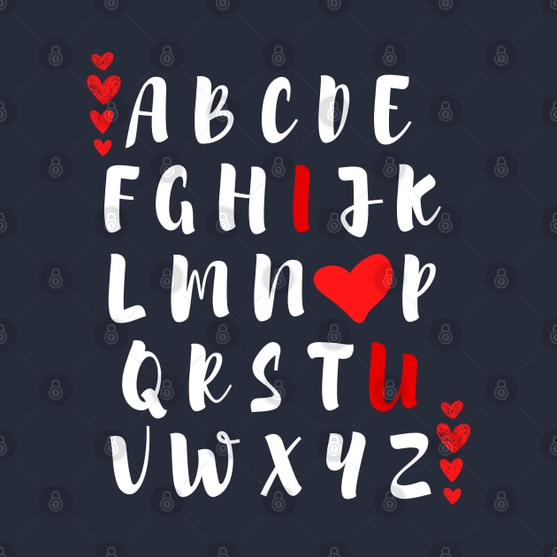 ABC I Love You English Teacher Valentines Day by DesignoresLTD