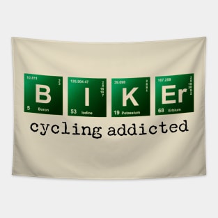 Cool Tees Club Cyclist Bike Science Graphic Biker T-Shirt Tapestry