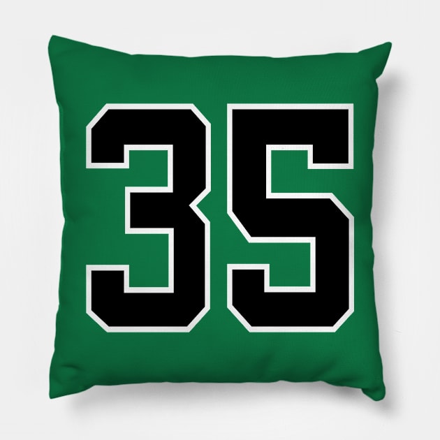 Number 35 Pillow by colorsplash