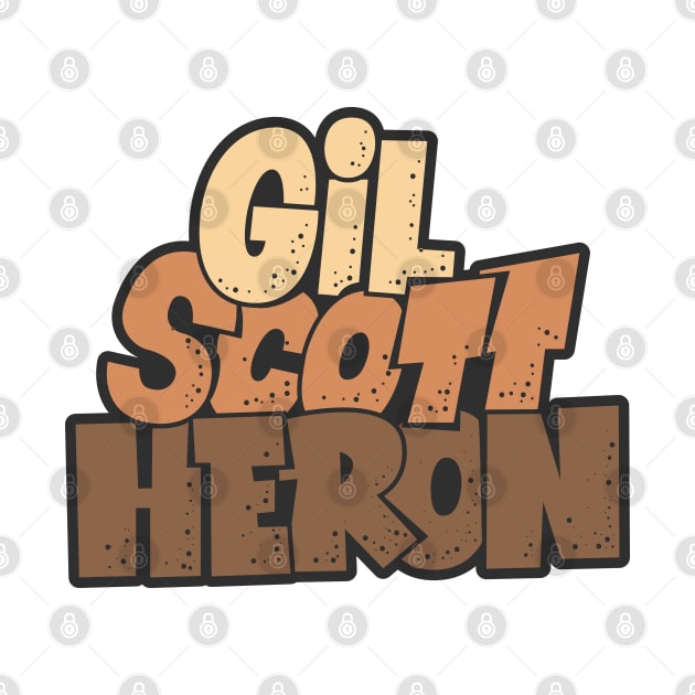 Gil Scott-Heron - Soul and Jazz Legend - Poet and Spoken Word Artist by Boogosh