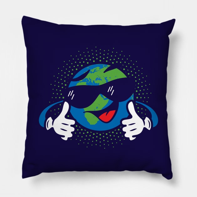 Cool Looking Planet Earth Pillow by dkdesigns27