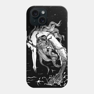 Line art Mermaid Phone Case