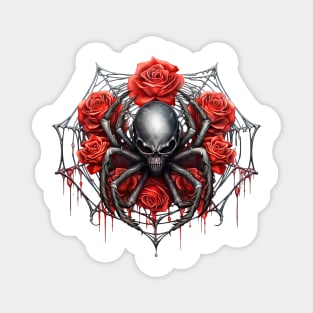 Gothic Rose Spider Magnet