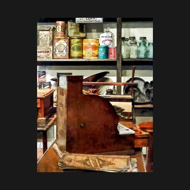 Wooden Cash Register in General Store by SusanSavad